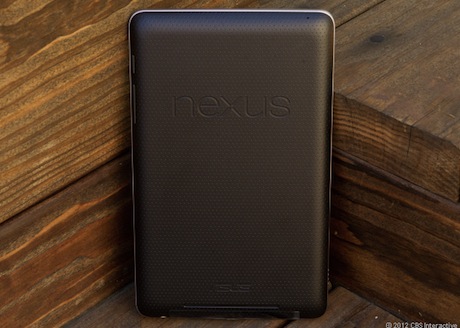 Nexus 7でAndroid Beamが動作するのは右上の隅のみ