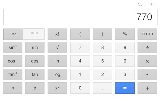 Googleの新しい電卓