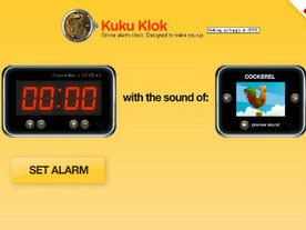 ［ウェブサービスレビュー］ブラウザ上で利用できるオンライン目覚まし時計「Kuku Klok」