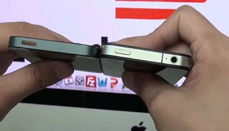 　この新たなシャーシを見る限り、新型iPhoneは現行のiPhone 4Sよりもさらに薄いものになりそうだ。また、画面サイズの変更によって本体の厚みが増すようなこともなさそうだ。