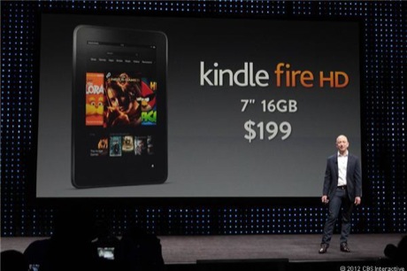 　7インチ版のKindle Fire HDの価格は199ドル。8.9インチ版は299ドル。いずれも容量は16Gバイトだ。