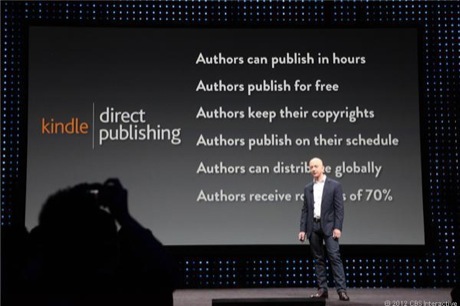 　Bezos氏は、「Kindle Direct Publishing」について熱心に語った。これは、著者が著作権を保持し、かつ読者に作品を届けることができるというものだ。「これは機能している」と同氏は述べた。