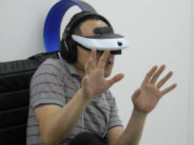 TGS2012で限定公開--ソニーヘッドマウントディスプレイで体験する代替現実の世界とは？