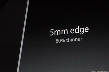 　Appleの新型iMacは、エッジ部分の厚さが5mmしかない。