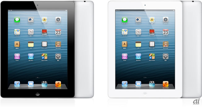iPadのカラーはブラックとホワイトの2色