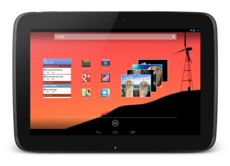 　サムスンとの提携により開発された「Nexus 10」は、Googleが言うところのタブレット市場で最高解像度のスクリーンを搭載している。Googleは、既にスマートフォン「Galaxy Nexus」をサムスンとの共同ブランドとしており、最新製品について「映画視聴と読書のための究極のタブレット」と表現している。