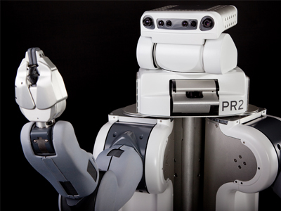 　Willow Garageの2本の腕を持つ「PR2」は、世界で最も多目的な人間型ロボットの研究プラットフォームの1つだ。PR2は、朝食を作ることから、ビールを取ってくること、さらには犬のふんの始末まで、あらゆることを行えるようにプログラムされている。