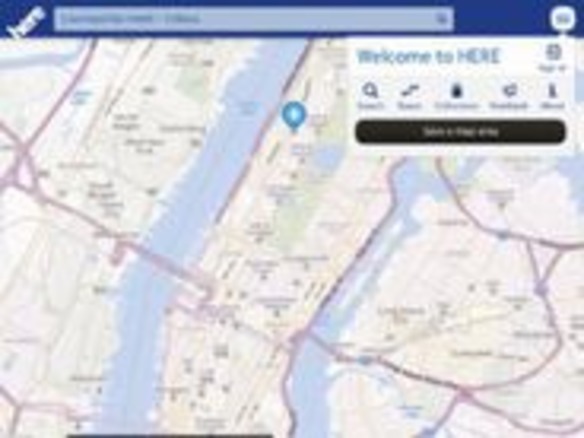 ノキア、iOS向け無料地図アプリ「HERE Maps」をリリース