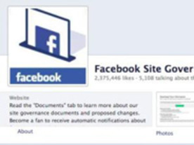 Facebook、サイトガバナンスのプロセス変更を提案--ユーザー投票システムを廃止へ