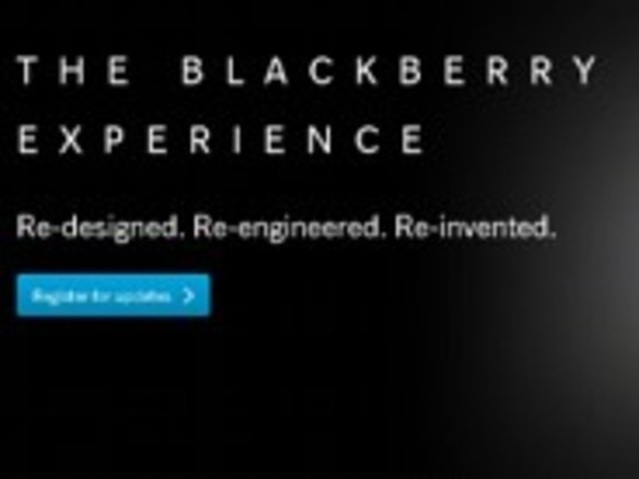 RIM、「Blackberry 10」端末のティーザー画像を掲載