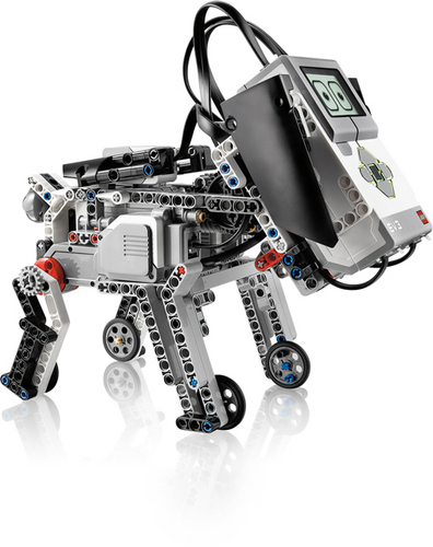 　Mindstorms EV3を使ってプログラミングを学ぶ生徒は、このようなロボット犬を作ることを選ぶかもしれない。