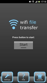 起動直後の画面。まずは「Start」ボタンを押す。なお、Wi-FiでLANに接続しており、PCも同じLAN上にあることが前提