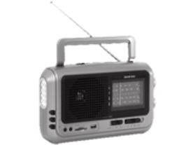 GEANEE、SDやUSBメモリにMP3録音できるラジオ--LEDライトも装備