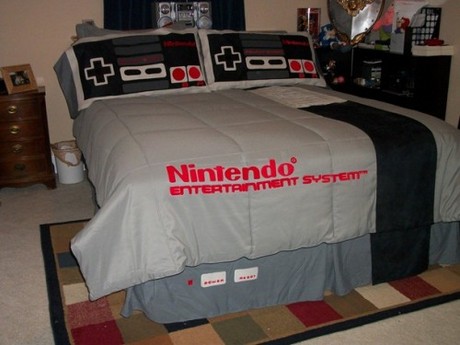　任天堂ゲーム機柄のベッドカバーセット