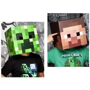 　Minecraftの変装マスク

　MinecraftのキャラクターSteveとCreeperの頭部で12インチ（約30cm）の厚紙でできている。
