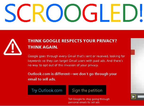 Gmailを攻撃するMicrosoft