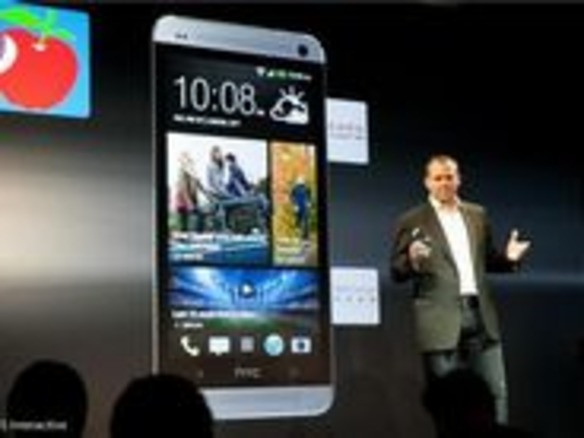 HTC、最新主力スマートフォン「One」を発表--アルミ製ボディーで4.7インチ画面を採用