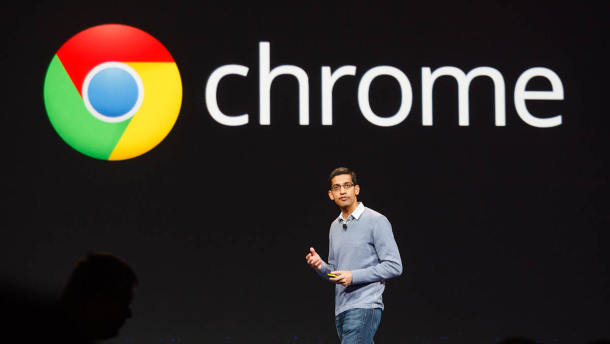 2012年のGoogle I/Oで話す、「Android」の新しい責任者Sundar Pichai氏。