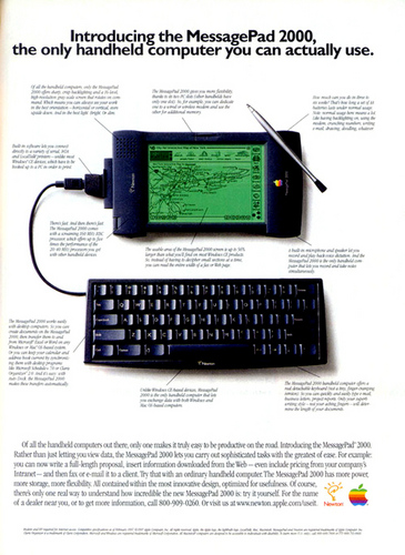 「MessagePad 2000」の広告