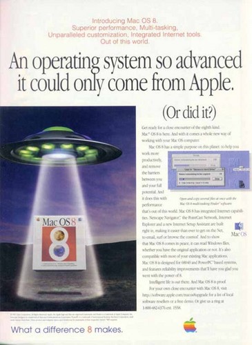 「Mac OS 8」の広告