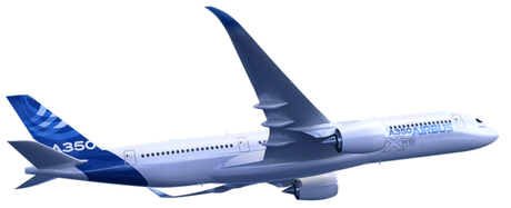 　これは、Airbus A350 XWBが地上から飛び立ったときの想像図だ。2013年夏には、これが現実になるかもしれない。