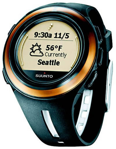 　「SPOT」ウォッチは後に「Smart Watches with MSN Direct」となり、やがて消えていった。MicrosoftはFossilやSuunto（上の写真）、Swatch、そしてTissotといった時計メーカーが、SPOTテクノロジを使ったさまざまなモデルを作るのを制限しなかった。
