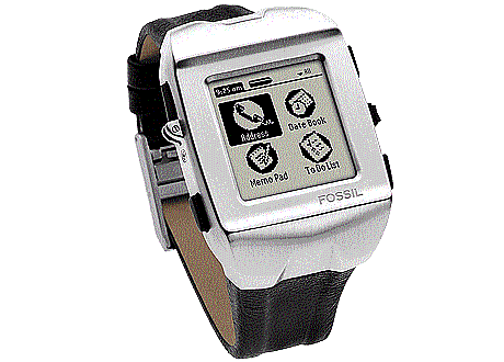 　Fossilはこの製品でスマートウォッチに進出した。「Palm OS 4.1」を採用し、33MHzのプロセッサと2Mバイトのメモリを搭載していた。いくつかの基本的なPDA機能を、腕に装着するデバイスで再現していた。