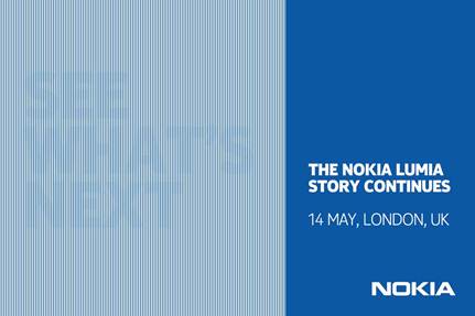 Nokiaの次期「Lumia」が登場する思われるロンドンで英国時間5月14日に開催のイベントの通知