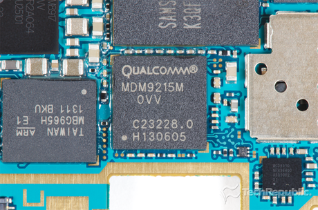 　Qualcommの4G GSM/UMTS/LTEモデム「MDM9215M」。