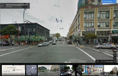 　「Street View」のインターフェースも新しくなった。