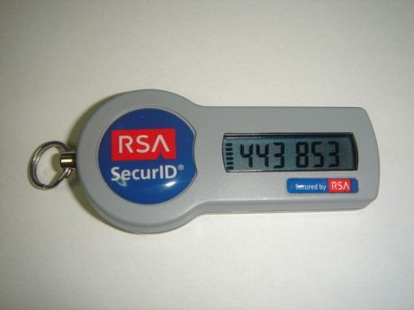 RSAの「SecurID」キーフォブ。
