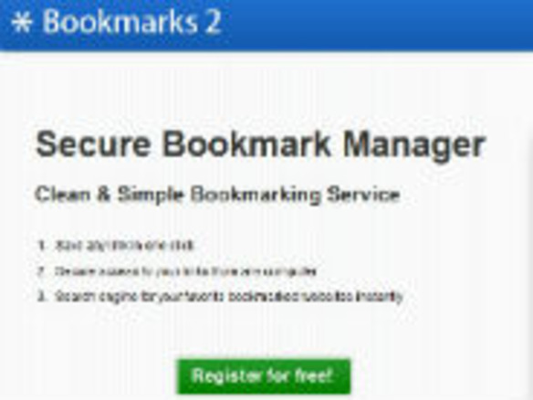 ［ウェブサービスレビュー］ソーシャル機能のないシンプルなオンラインブックマーク「Bookmarks2」