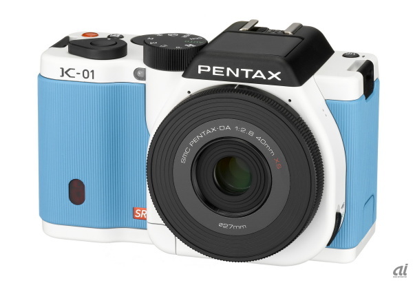 「PENTAX K-01 レンズキット ホワイト×ブルー