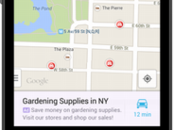 「Google Maps」アプリで関連広告の表示が開始