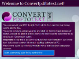 ［ウェブサービスレビュー］PDFに含まれるテキストデータをオンラインで抽出する「Convert pdf to Text」