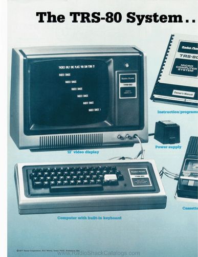 　初期バージョン（Model Iと改名されたのは後継機種の「TRS-80 Model II」が発表された1979年夏のこと）を開発したのは、Tandyの仕入れ担当だったDon French氏と、Homebrew Computer AssociationのリーダーSteve Leininger氏であった。

　TRS-80という名称は、Tandyがこれ以降に販売する各バージョンでも汎用的なブランド名となり、「TRS-80 Model II」「TRS-80 Color Computer」「TRS-80 Pocket Computer」などが続いた。