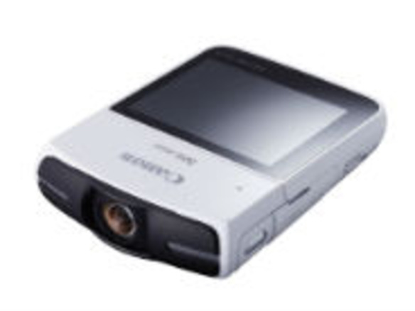 キヤノン、自由なアングルで撮影できるコンパクトビデオカメラ「iVIS mini」登場
