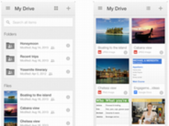 「iOS」版「Google Drive」が刷新--選べるレイアウトと改良されたファイル検索