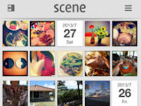 アルバムアプリ「Scene」公開--アプリをインストールしていない友人とも写真を共有可能
