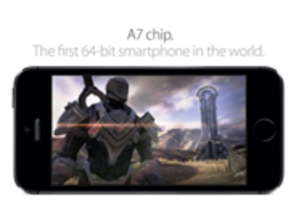 「iPhone 5s」、最新「A7」を搭載--大手ベンダーのスマホでは初の64ビットチップ