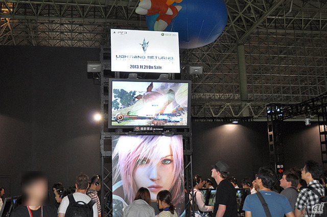 　発売が近づいた「ライトニング リターンズ ファイナルファンタジーXIII」も注目度が高く、多くの人が試遊に訪れた。