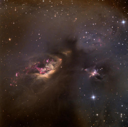 　「この分子雲の繊細な塵の束と、不透明で冷たい真っ暗な中心部を描く絵筆を想像してほしい」と語るAdam Blockさんは、「Deep Space（深宇宙）」部門の優勝者だ。この星雲写真は、天体望遠鏡を使って15時間の露光で撮影された。
