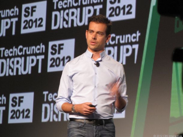 TwitterとSquareの創設者であるJack Dorsey氏。2012年のTechCrunch Disruptで撮影。
