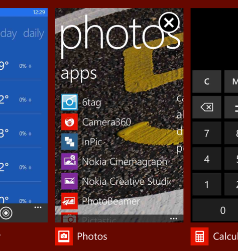 　Windows Phone端末には最初からマルチタスク機能が搭載されてきた。さらに今回、アプリのプレビュー画面の角に小さく表示されている×ボタンをタップすることで、マルチタスク中のアプリの一覧から任意のアプリを簡単に終了することができるようになった。