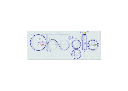 　円周率の日のGoogle Doodleほどマニアックなものはない。これは2010年3月14日に公開された、数学定数&#960;を祝うためのものだ。