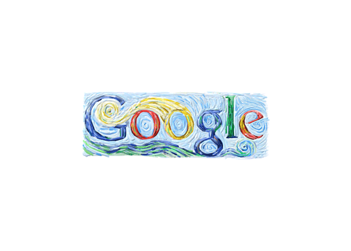 　2005年3月29日にはフィンセント・ファン・ゴッホの生誕152周年を祝うために、Googleのロゴは後期印象派の絵画に作り直された。