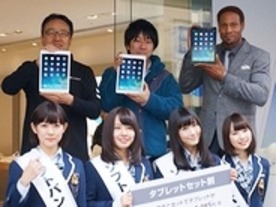 ソフトバンク銀座でiPad Air発売イベント--NMB48がお祝い