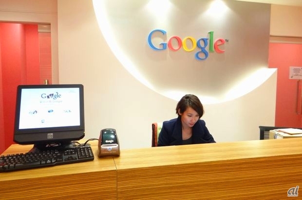 　こちらがGoogle台湾オフィスの受付け。スタッフの女性が要件に合わせて案内してくれます。
