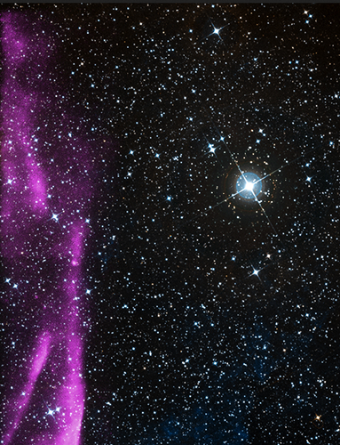 　銀河系内での大質量星の爆発によって生まれたのが、超新星「G266.2-1.2」だ。地球から約2400光年の位置にある。