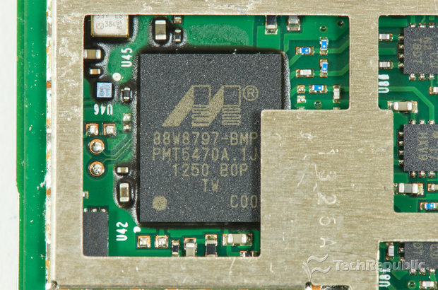 　Marvell製2×2 WLAN/Bluetooth/FM対応統合シングルチップSoC「Avastar 88W8797」。